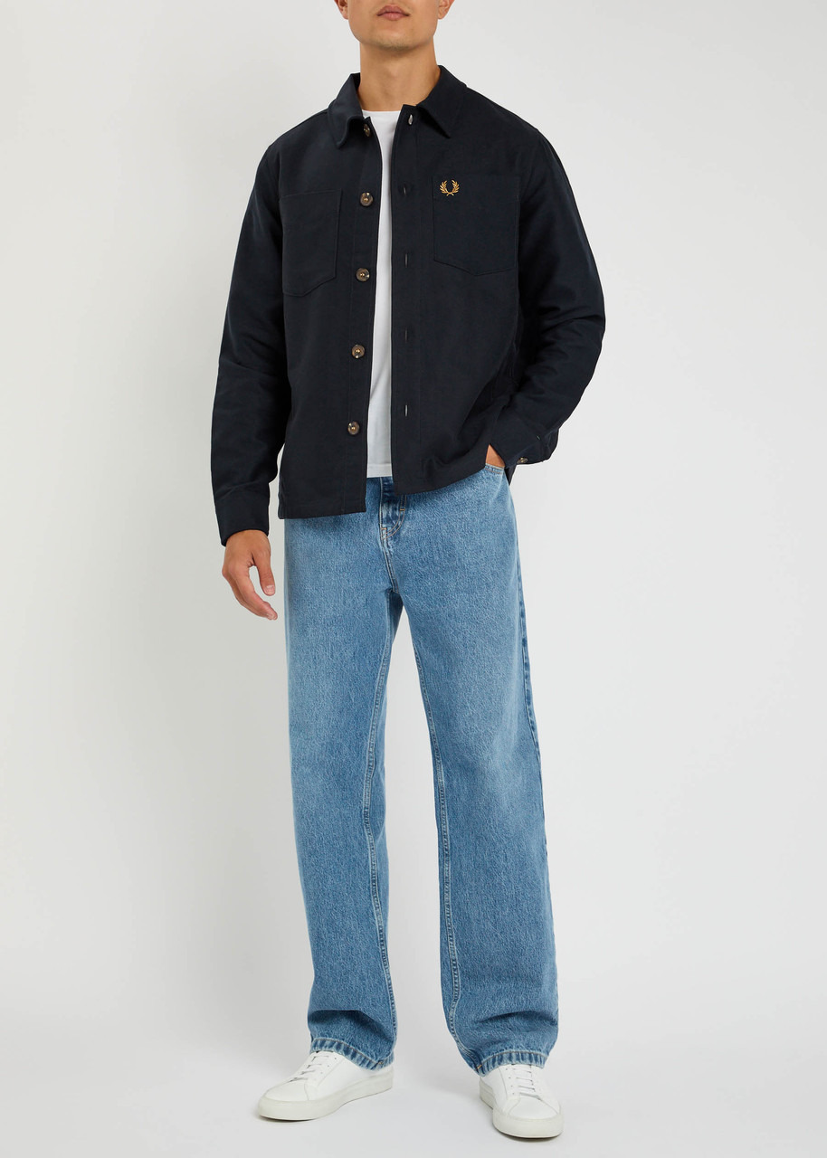 Fred Perry Logo-embroidered Brushed-twill Overshirt - 4