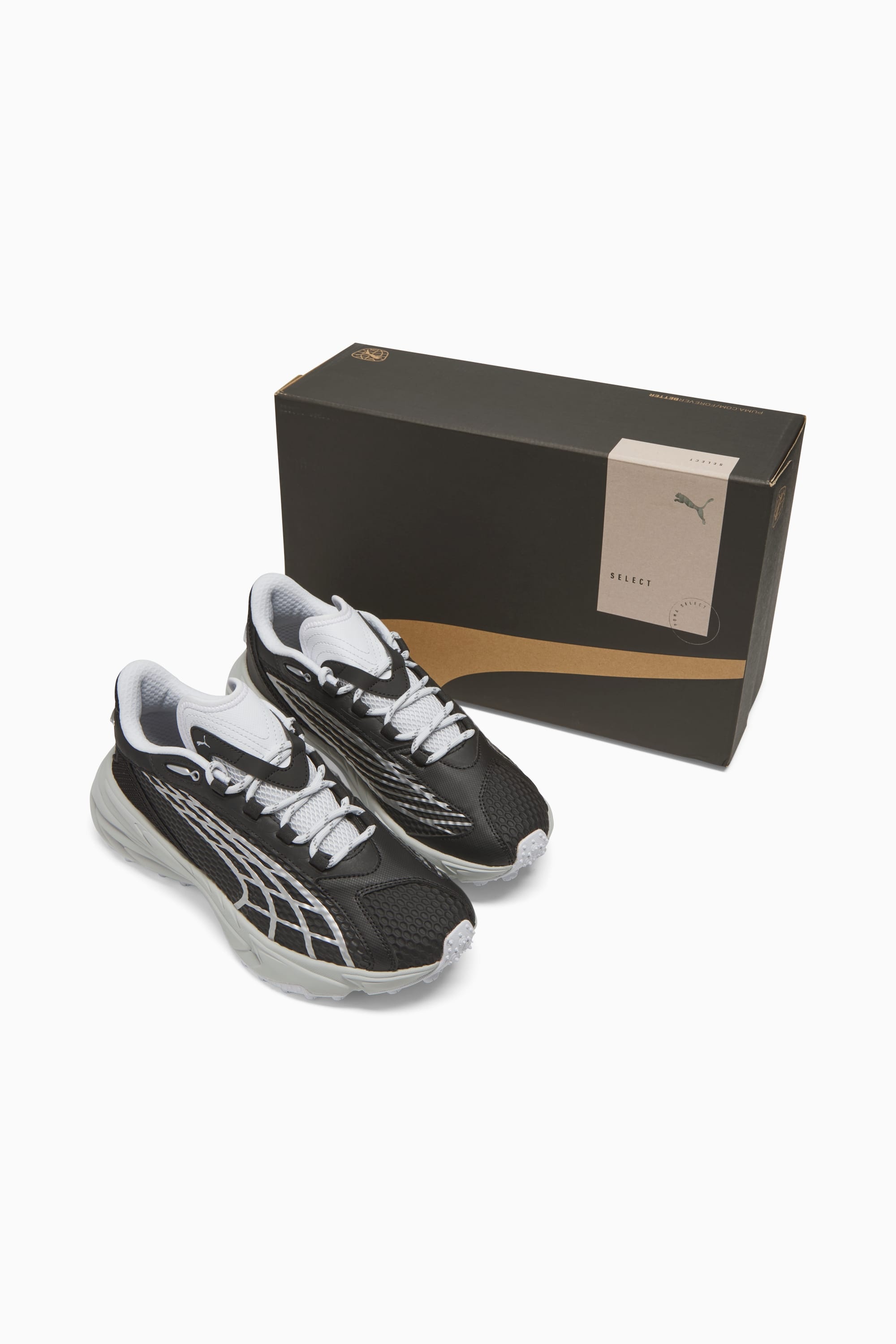 Men’s PUMA Spirex Speed Shoes - Black-Silver Mist - Size 12 PUMA Spirex Speed Men main image 2