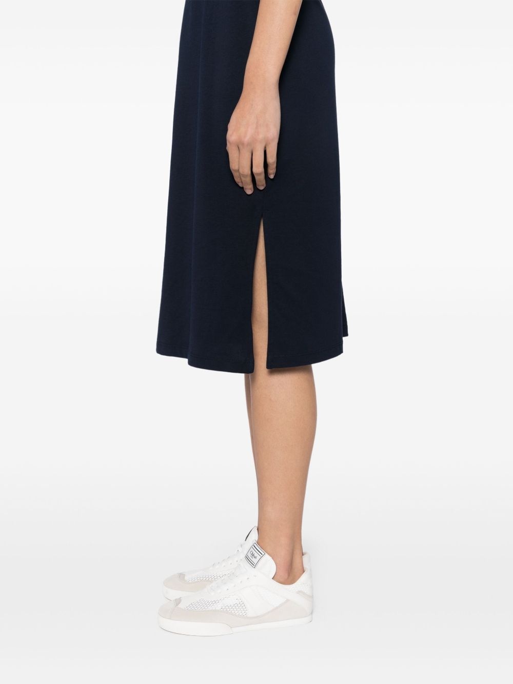 trimmed jersey dress - 5