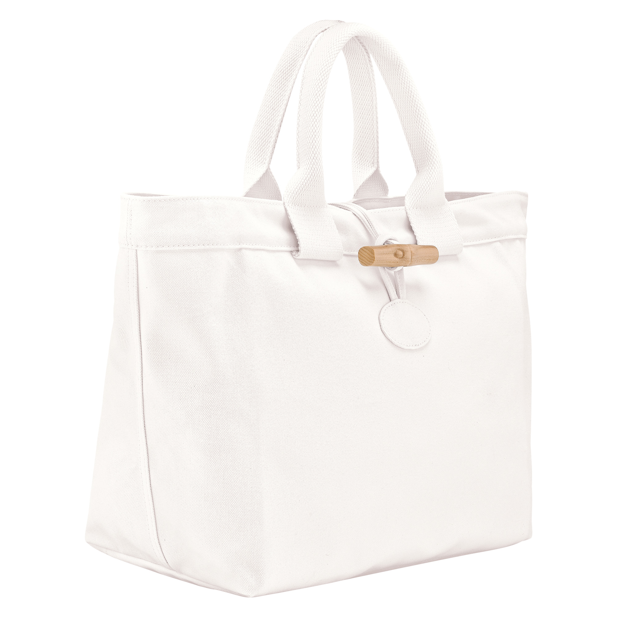 Le Roseau L Tote bag Ecru - Canvas - 3