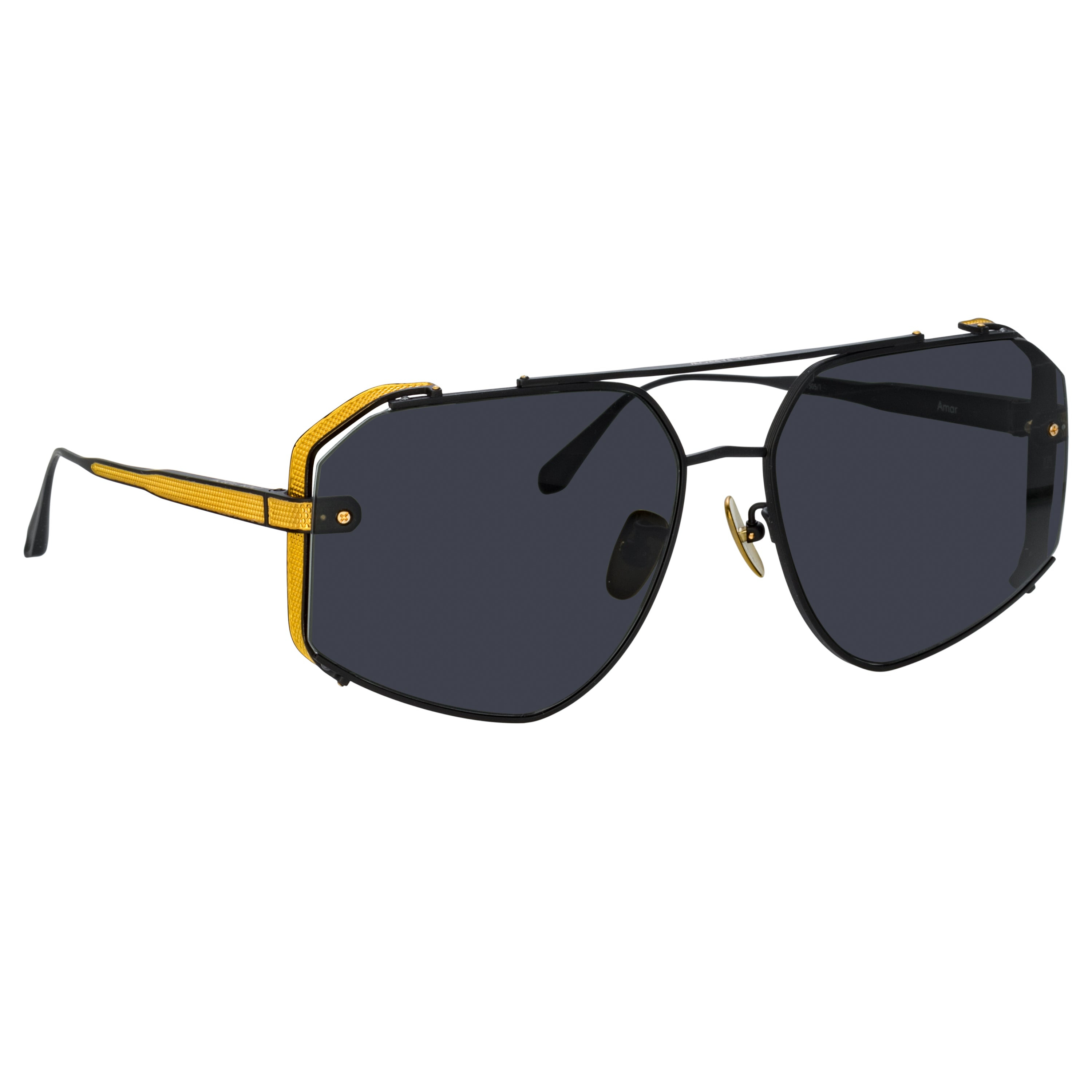 MEN'S AMAR AVIATOR SUNGLASSES IN MATT NICKEL - 2