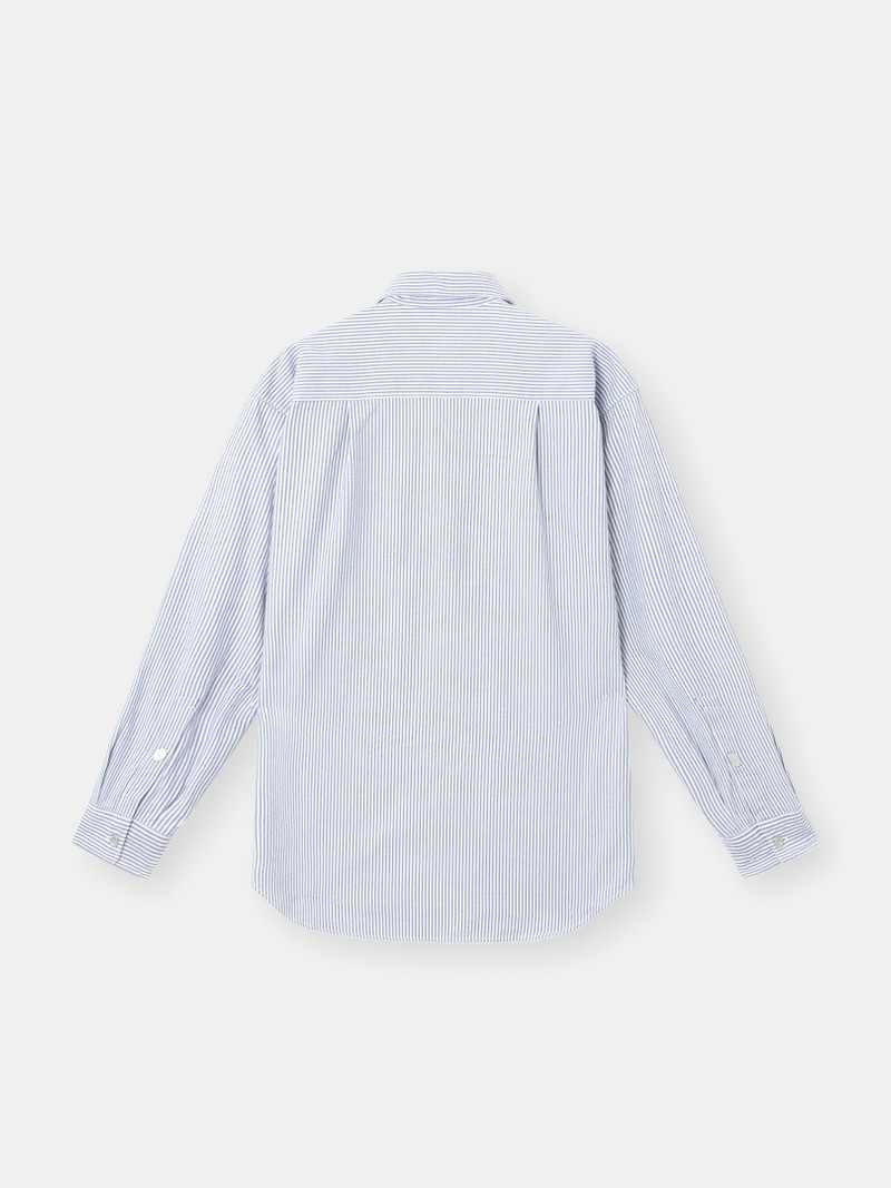 1100007 STRIPED OXFORD COTTON_STONE ISLAND MARINA 7