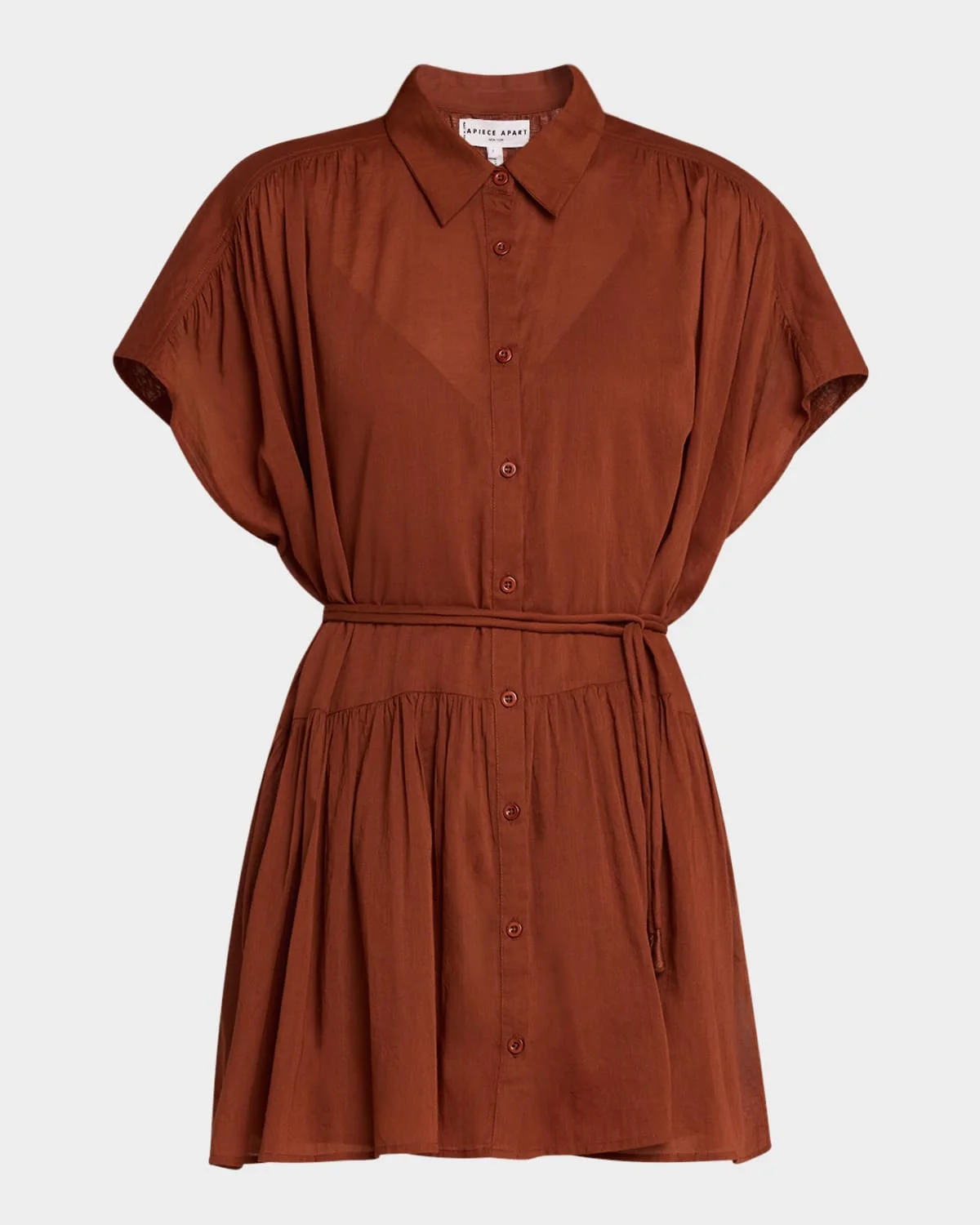 Agnezca Organic Cotton Voile Mini Shirtdress - 1