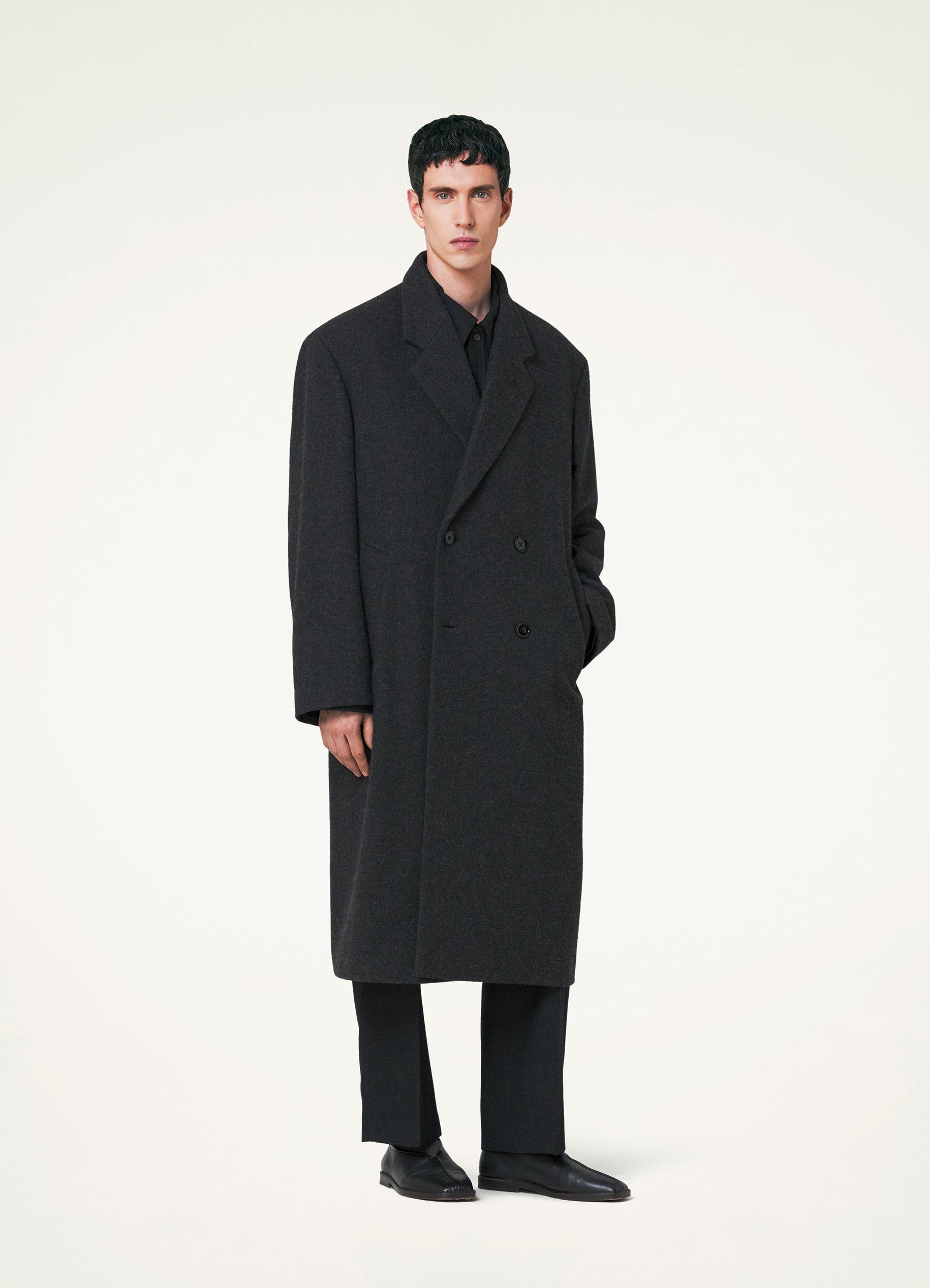 MAXI DOUBLE BREASTED COAT - 2