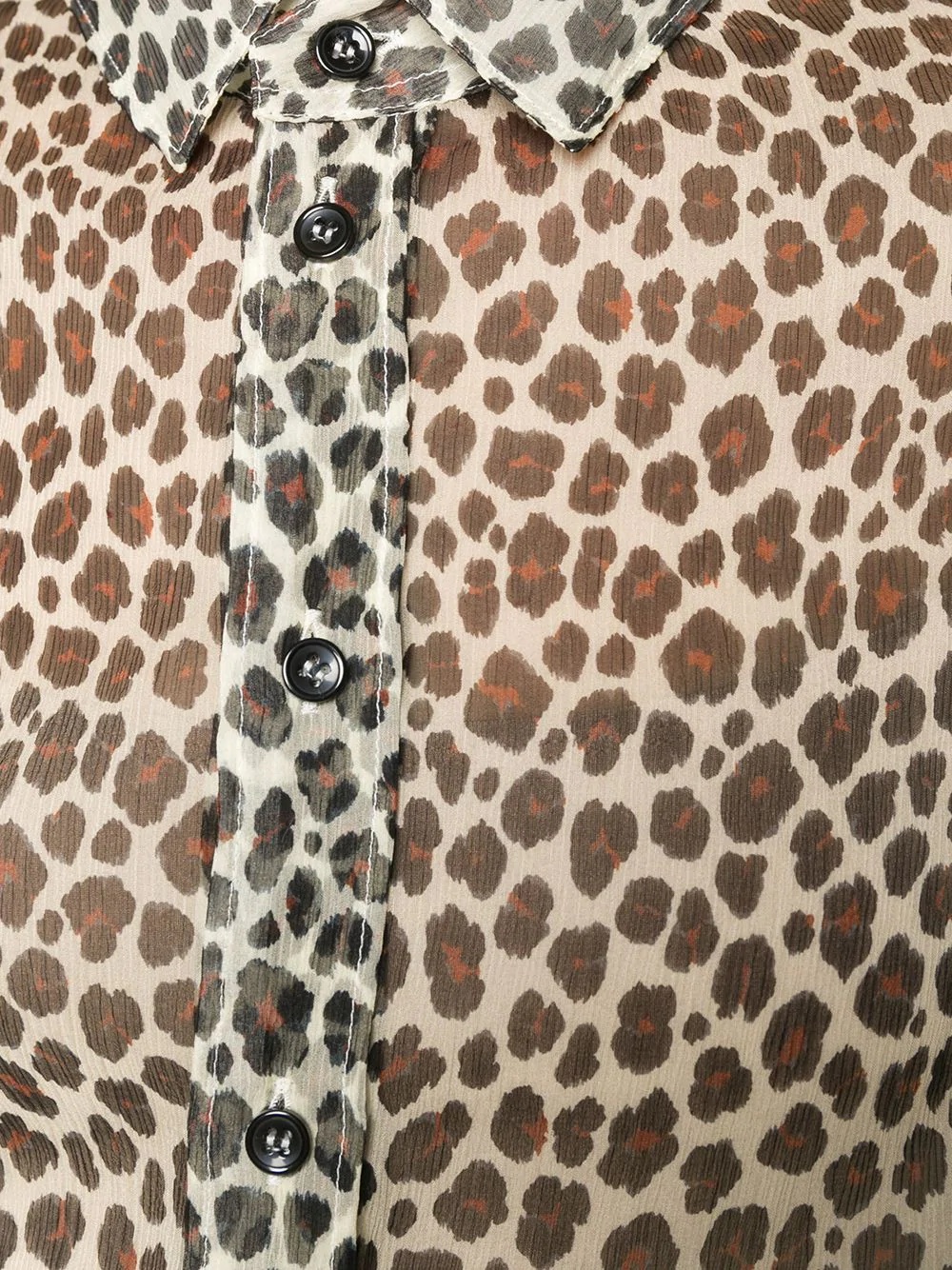 leopard silk shirt  - 5