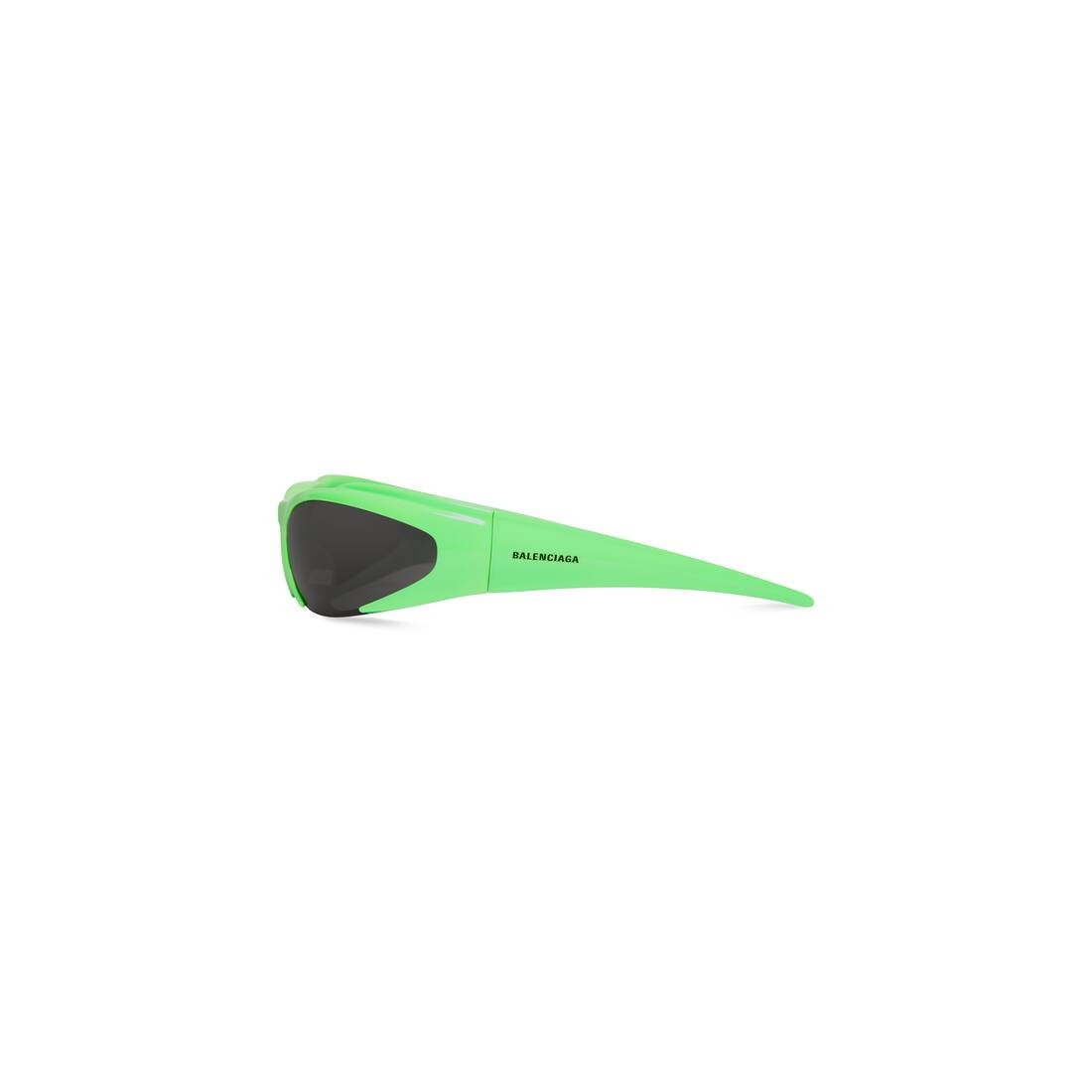 Reverse Xpander Rectangle Sunglasses  in Fluo Green - 3