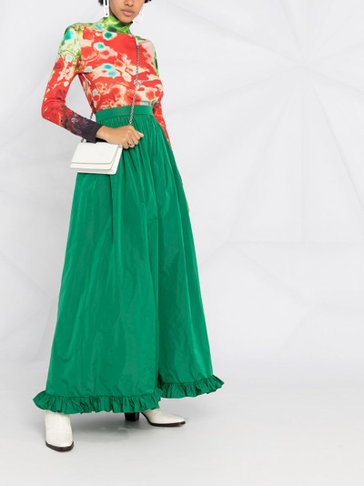 MSGM ruffle-hem long skirt outlook