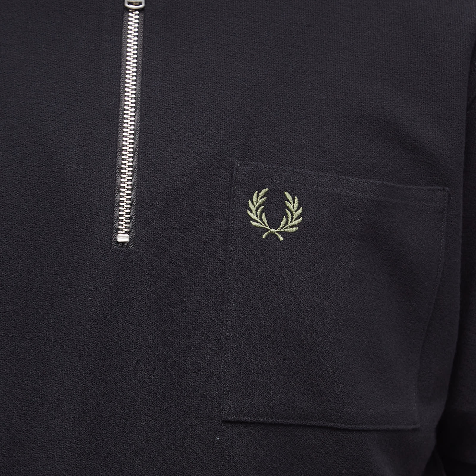 Fred Perry Textured Zip Neck Polo - 5