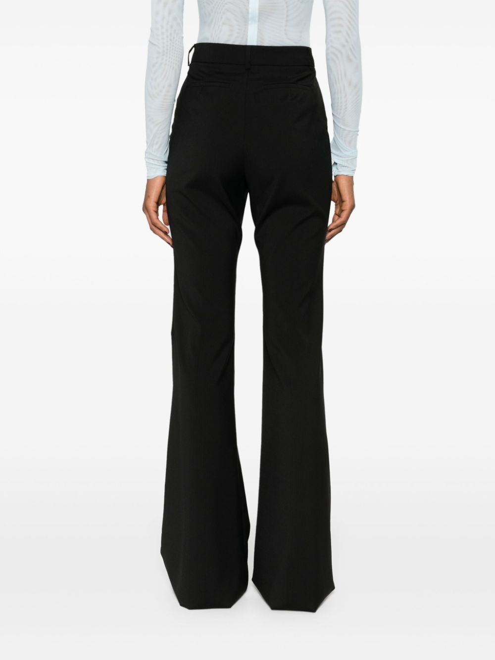 Wool flared trousers - 5