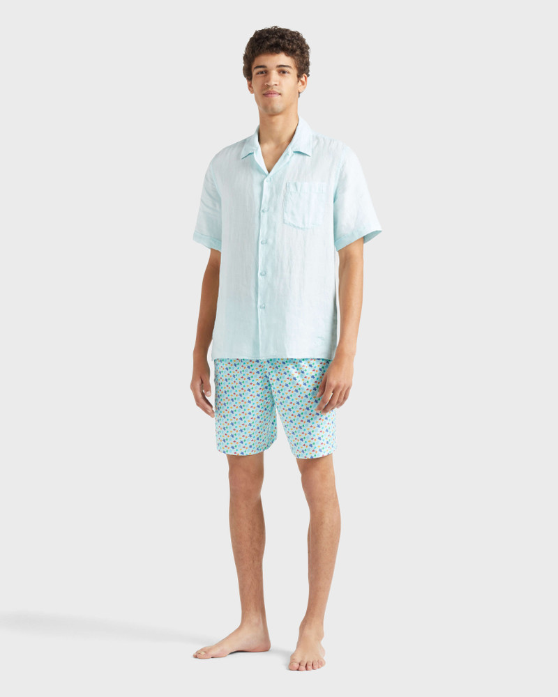 Vilebrequin Men Linen Shirt Natural Dye outlook