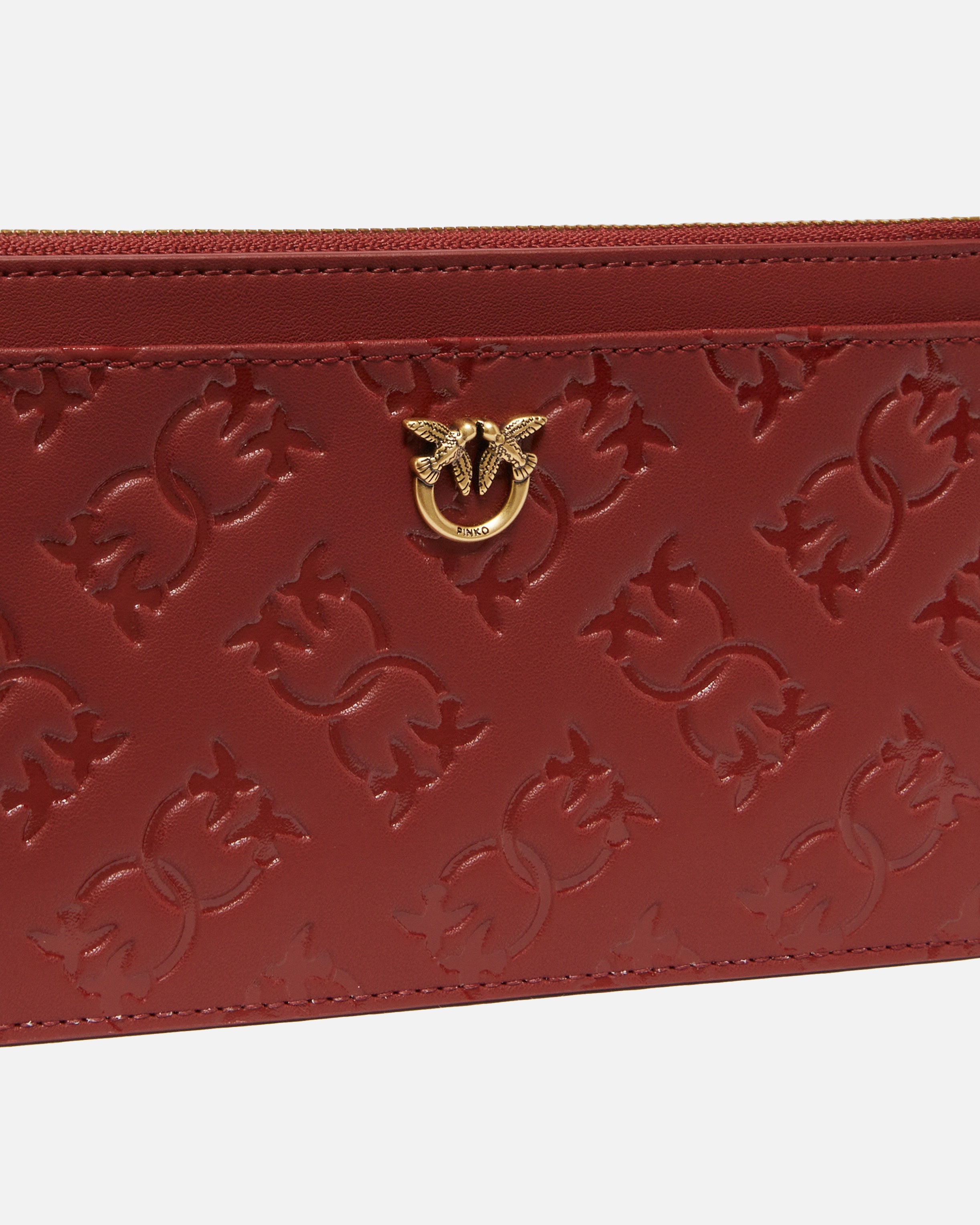 RECTANGULAR LEATHER CARD HOLDER WITH IMPRINTED LOGO - 3