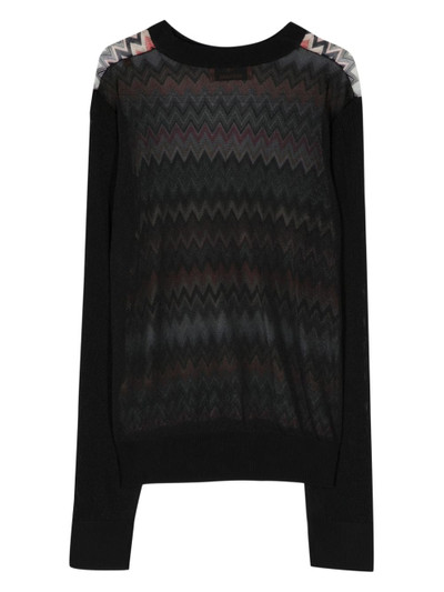 Missoni zigzag ribbed-knit top outlook