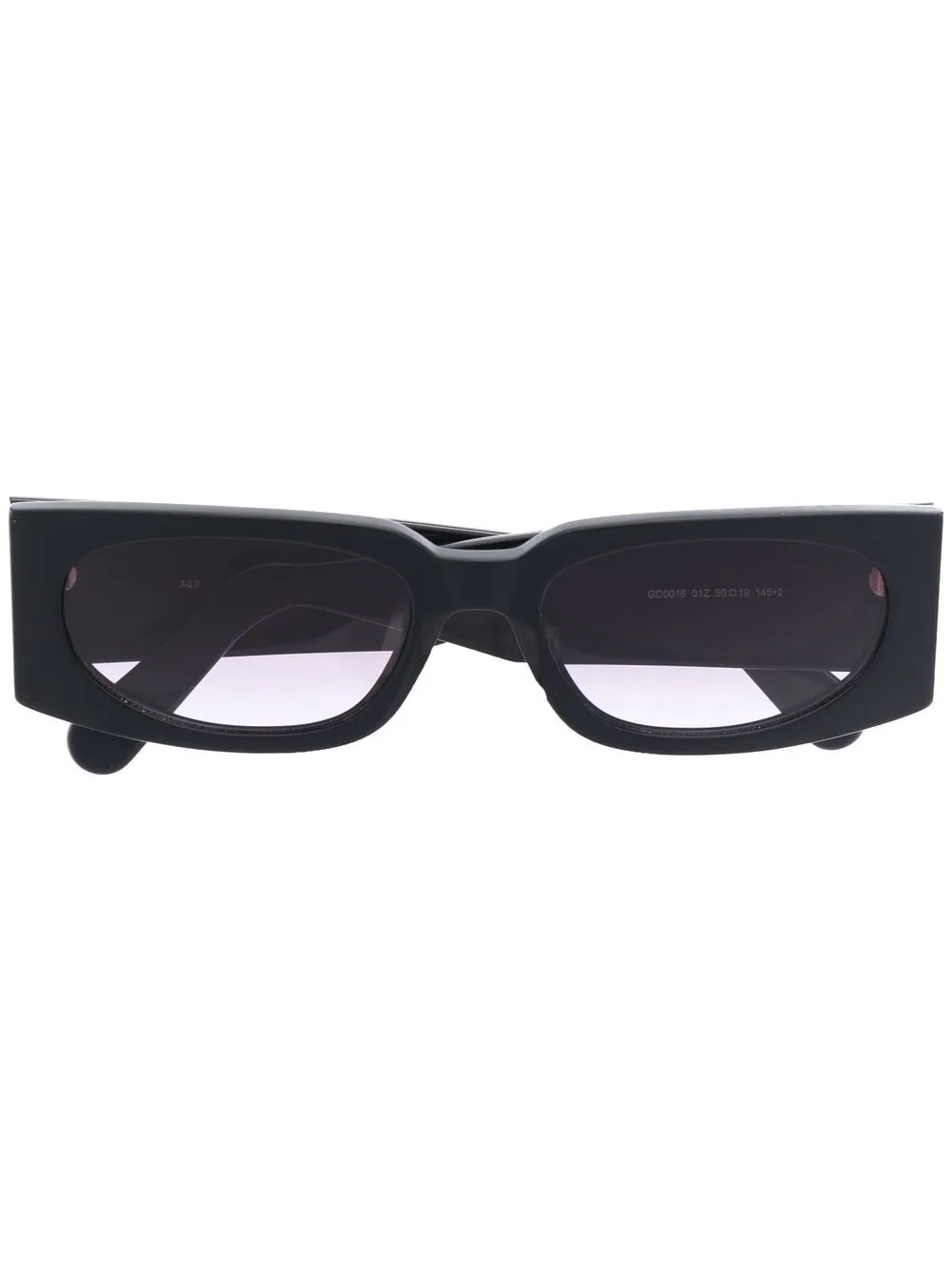 rectangular frame sunglasses - 1