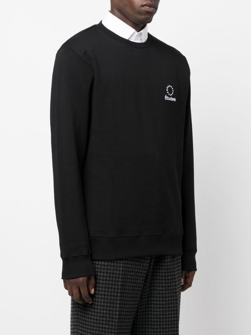 embroidered-logo long-sleeve sweatshirt - 3