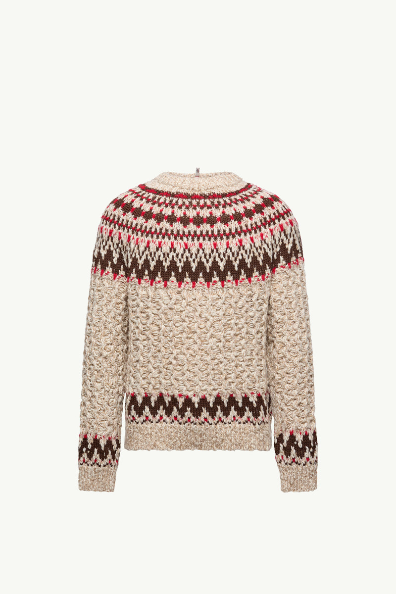 Geometric Jacquard Wool Sweater 1