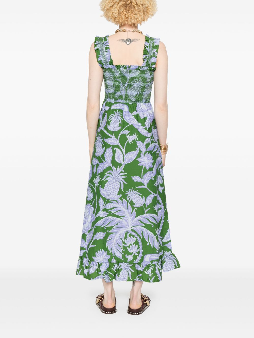 Tropical Swing midi dress - 4