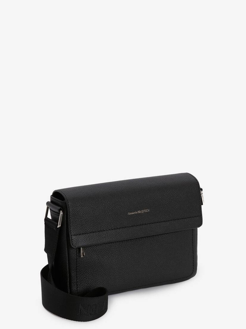 Alexander McQueen Crossbody Messenger in Black outlook