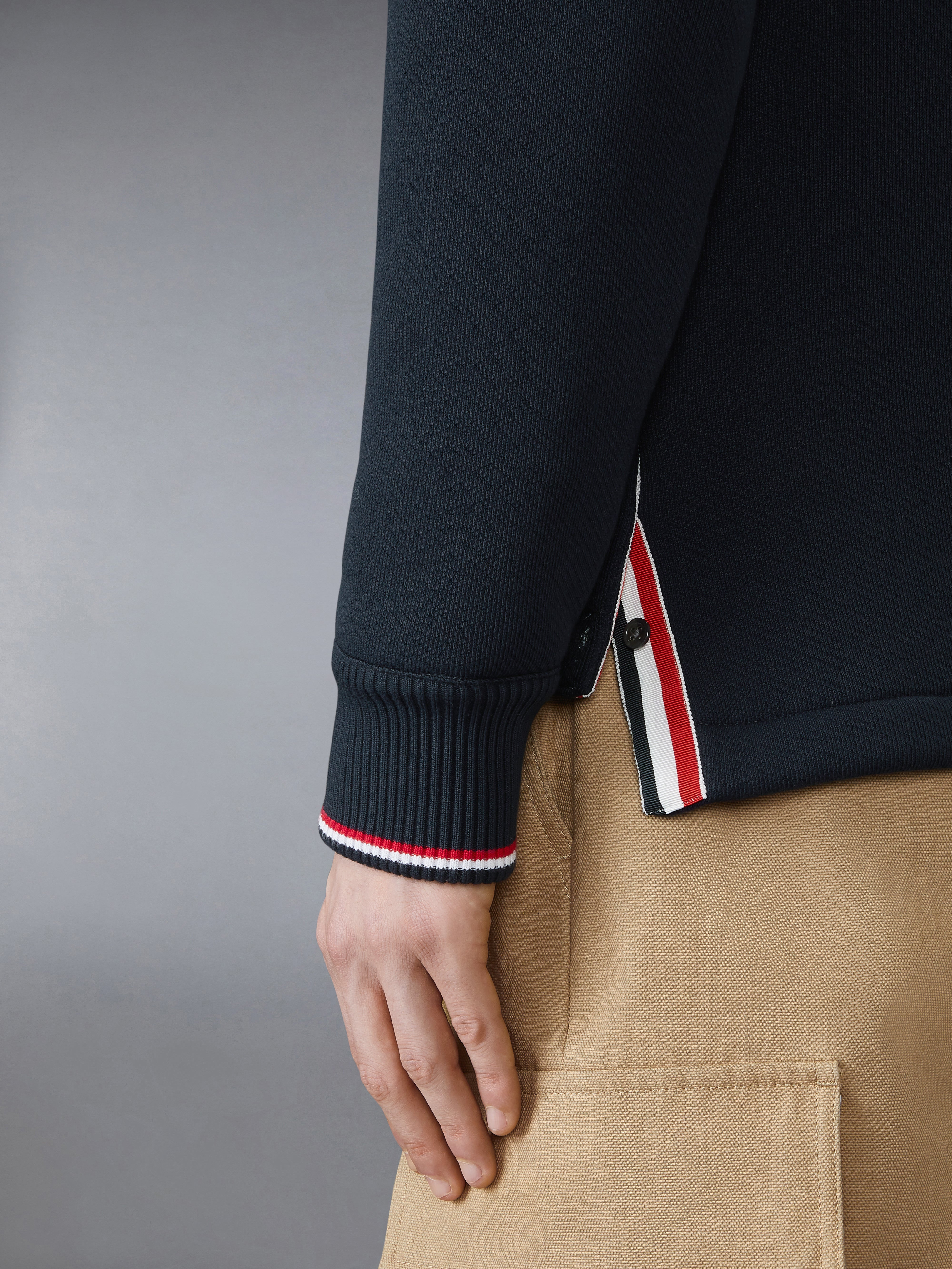 LOOPBACK OVERSIZED RWB STRIPE HOODIE - 6