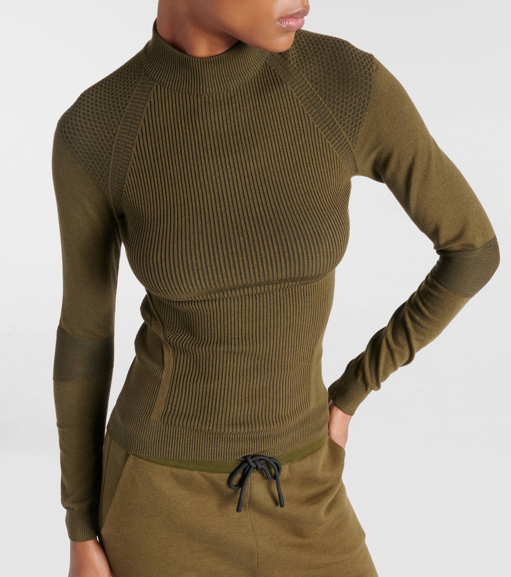 Ribbed-knit silk-blend sweater - 6