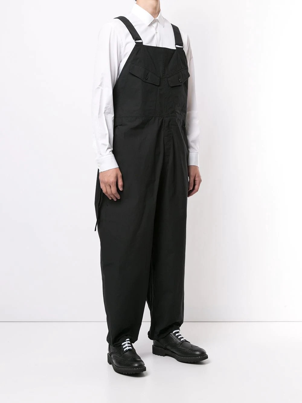 drop-crotch dungarees - 3