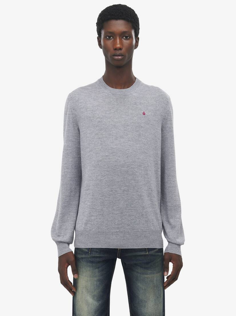 Alexander McQueen Merino Wool Inverted Skull Jumper outlook