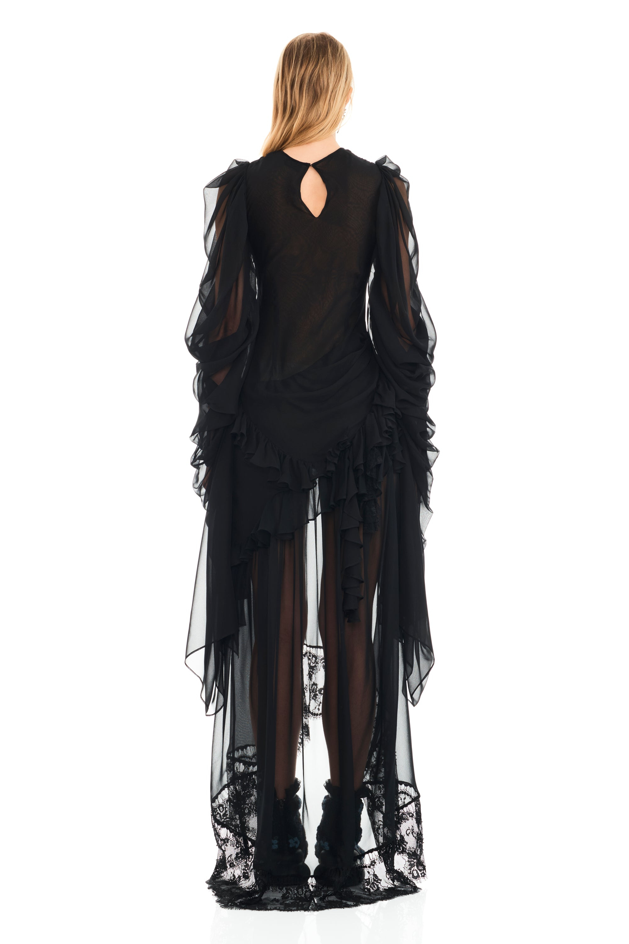 BLACK SIMONE ANGELICA DRESS - 4