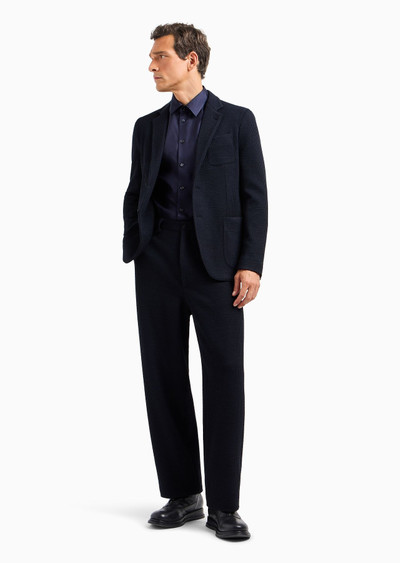 GIORGIO ARMANI Slim-fit, silk-twill shirt outlook