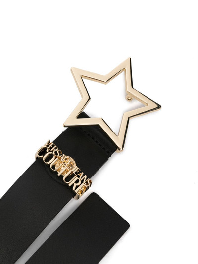 VERSACE JEANS COUTURE star-shaped buckle leather belt outlook