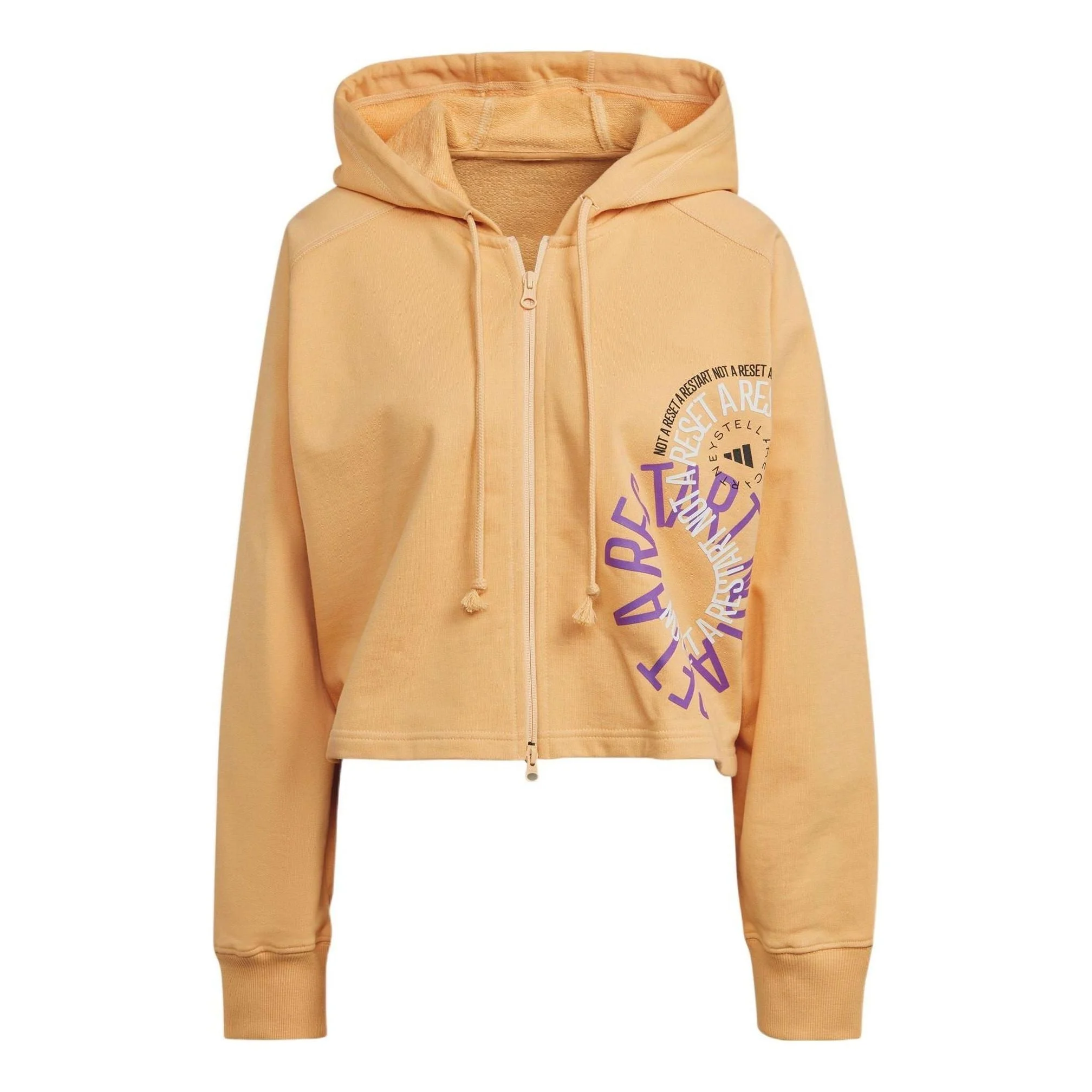(WMNS) adidas by Stella McCartney Cropped Hoodie Asia Sizing 'Orange' IB5890 - 1