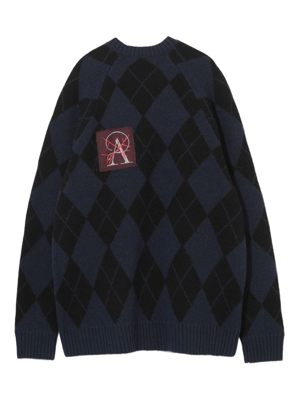 argyle-patterned sweater - 2