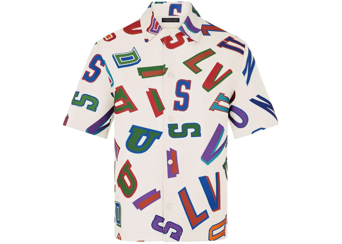 Louis Vuitton x NBA Basketball Letters Overshirt Beige - 1