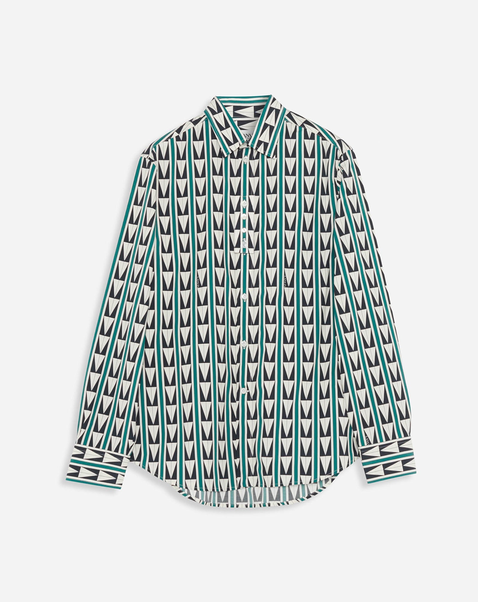 SHIRT PRINTED WITH ART DECO-INSPIRED TRIANGLES - 1