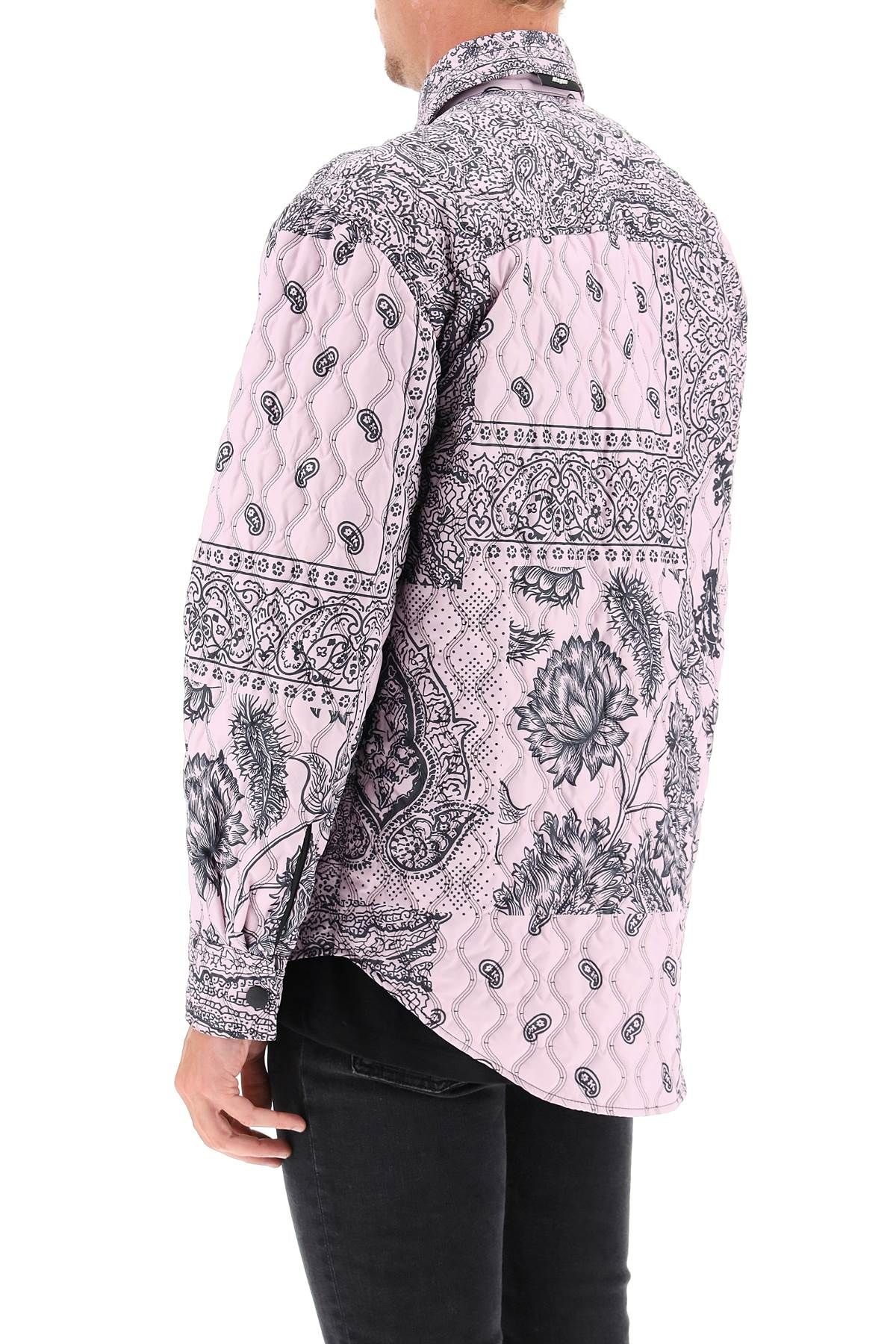 PADDED PAISLEY OVER SHIRT - 4