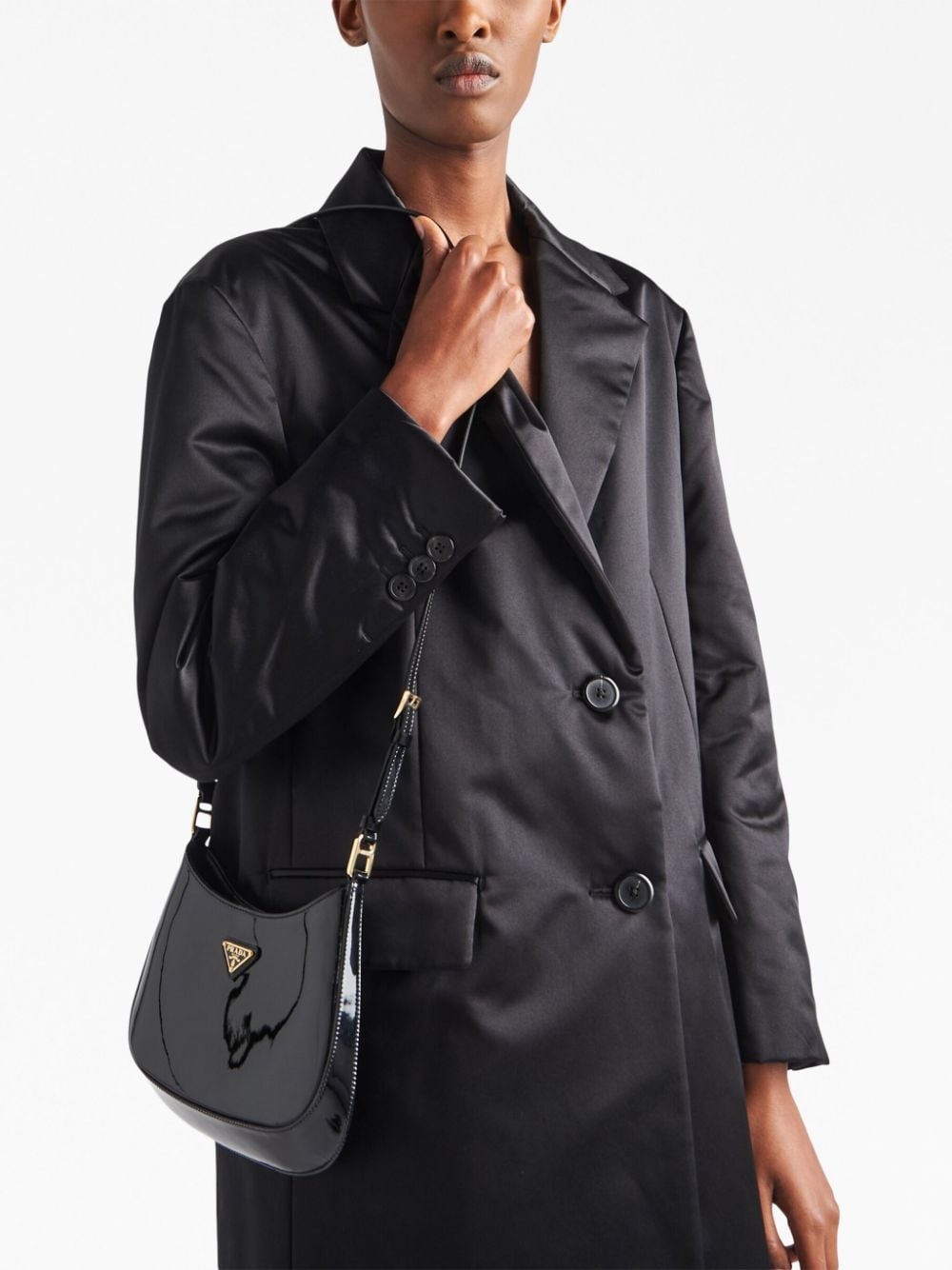 Cleo patent-leather shoulder bag - 3