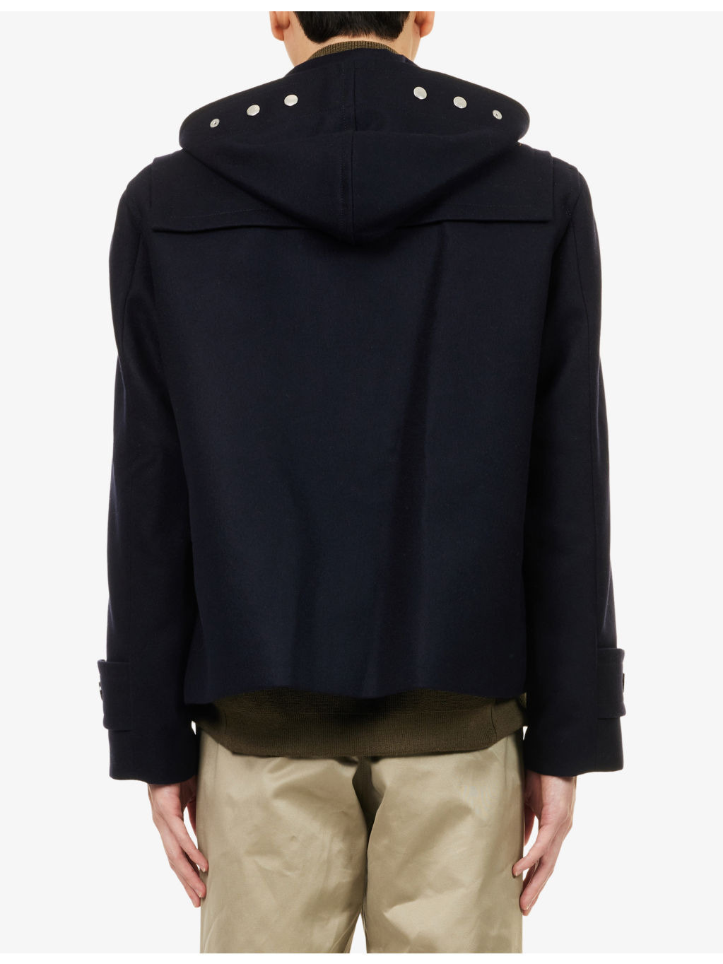 Melton Blouson Double-Layered Wool Blend Jacket - 4