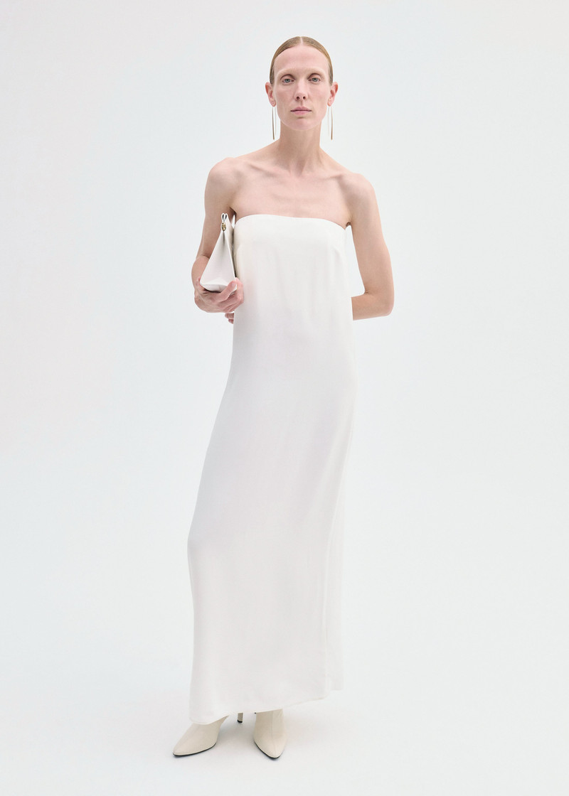 CO Strapless Column Dress in Viscose Crepe outlook