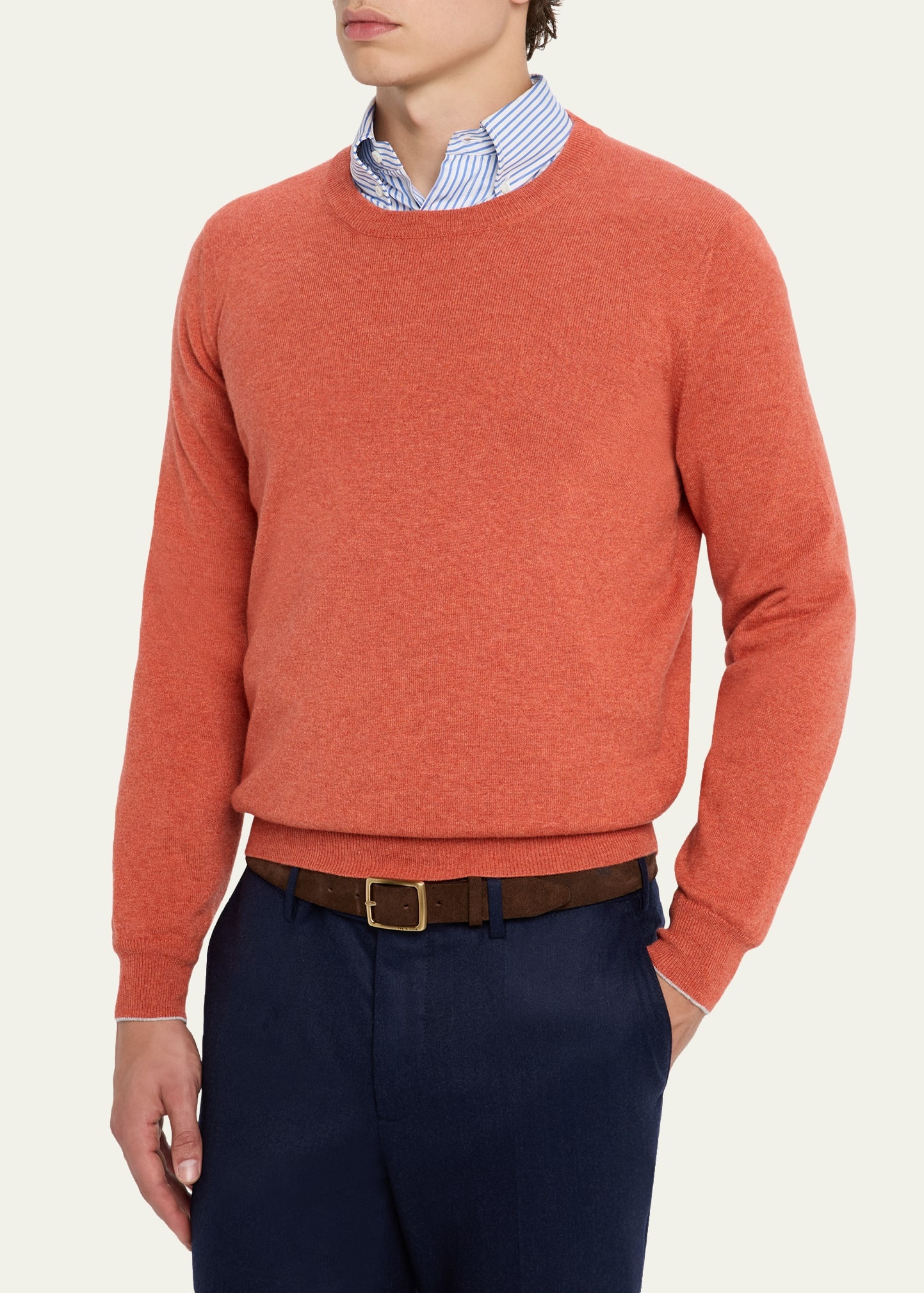 Men's Cashmere Crewneck Sweater - 4