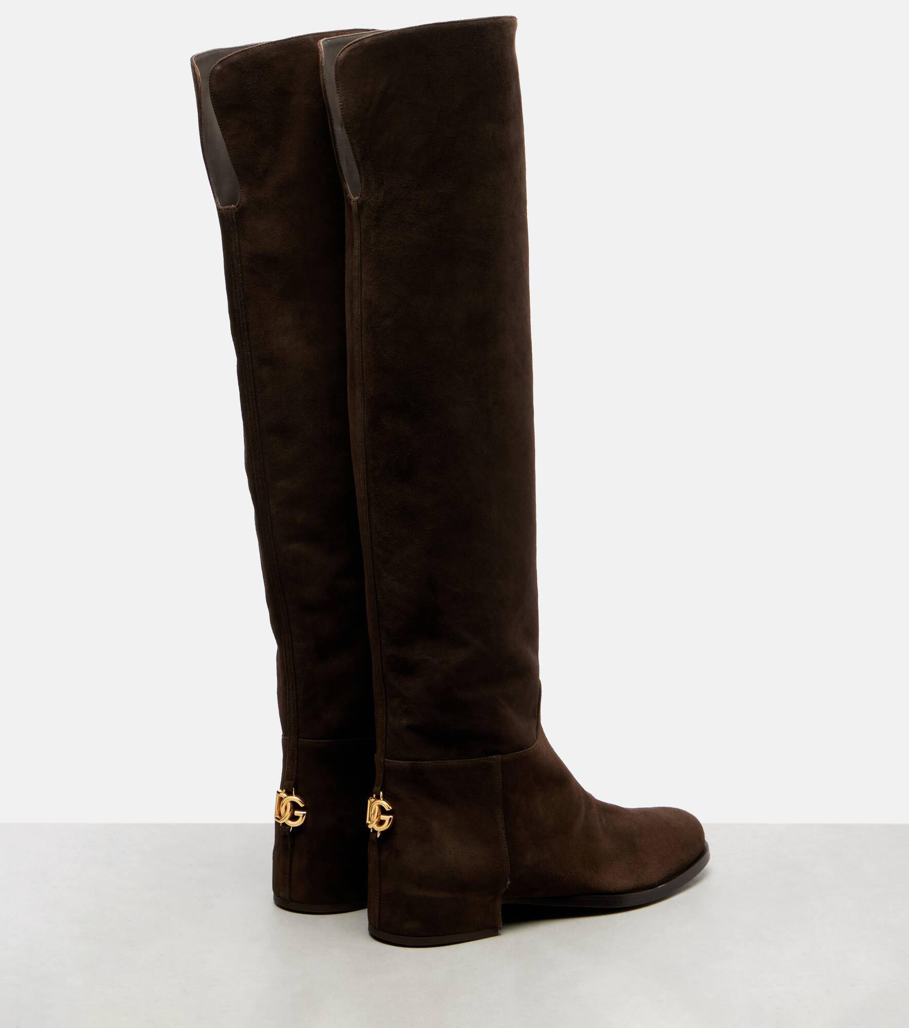 Suede over-the-knee boots - 2