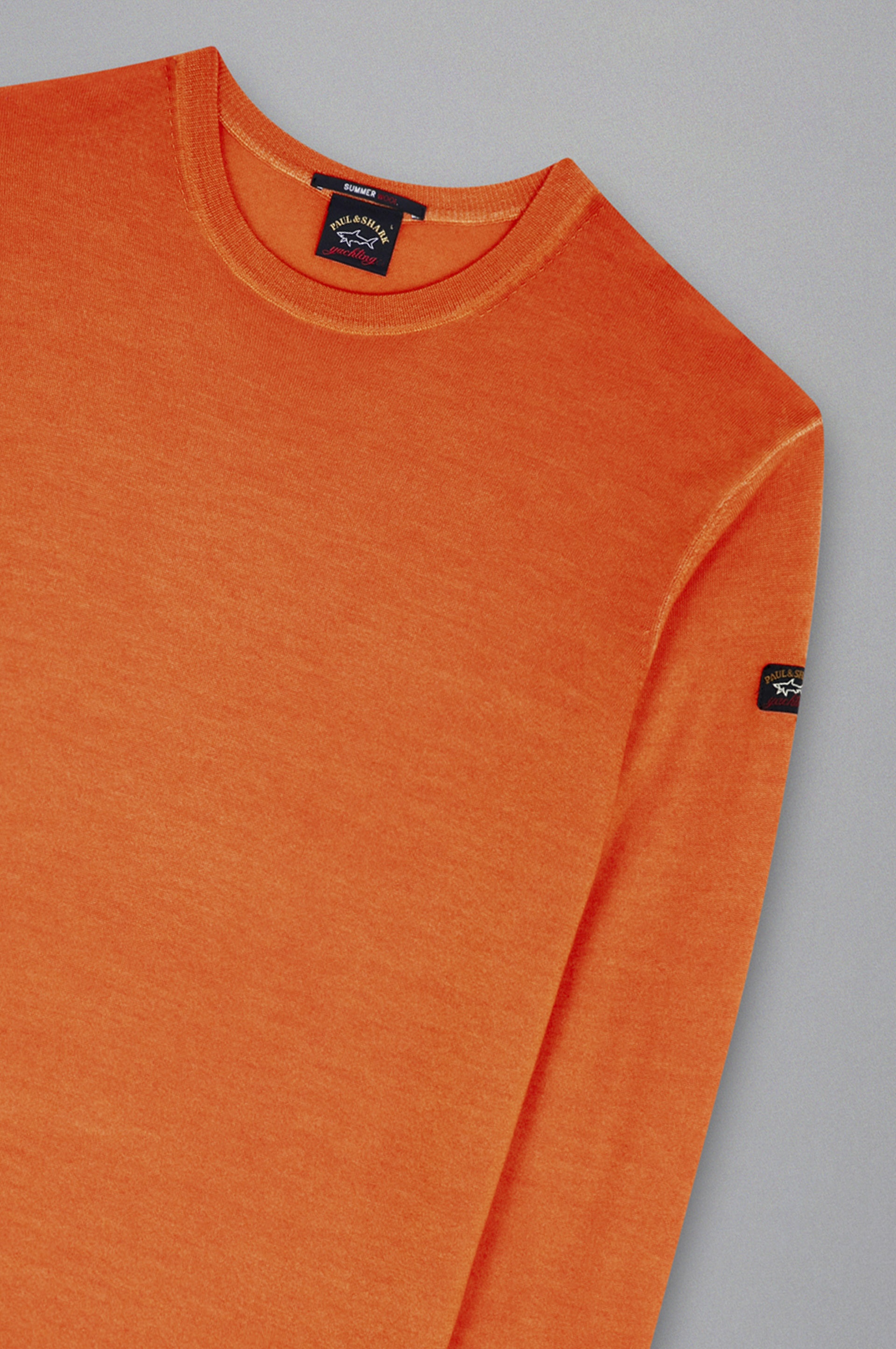 GARMENT-DYED SUMMER WOOL SWEATER - 5