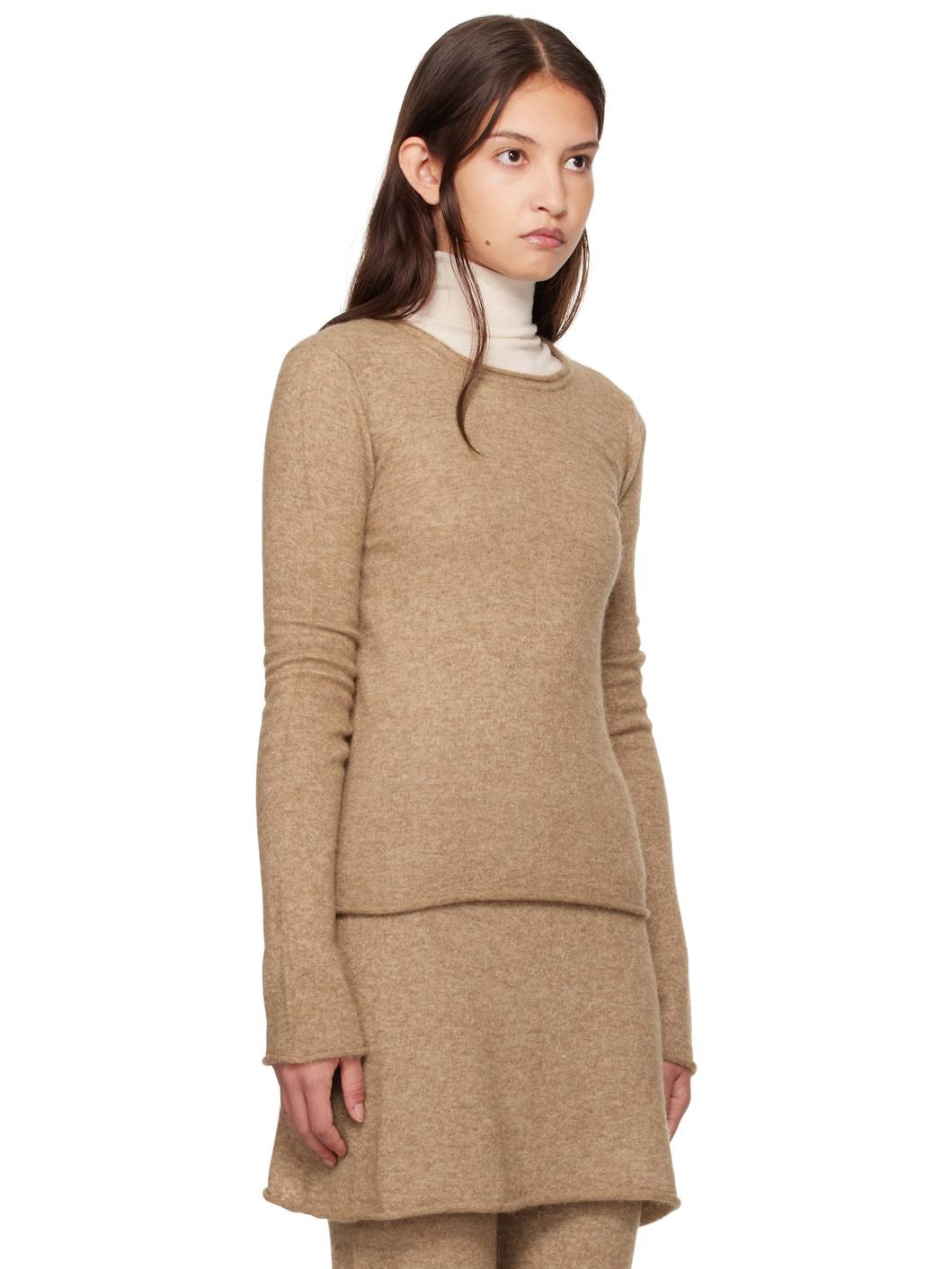 Tan Crewneck Sweater - 2