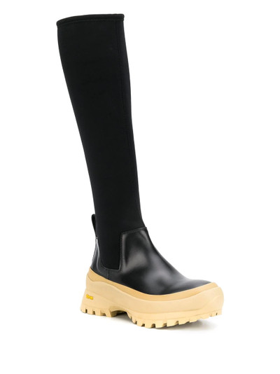 Jil Sander layered-effect boots outlook