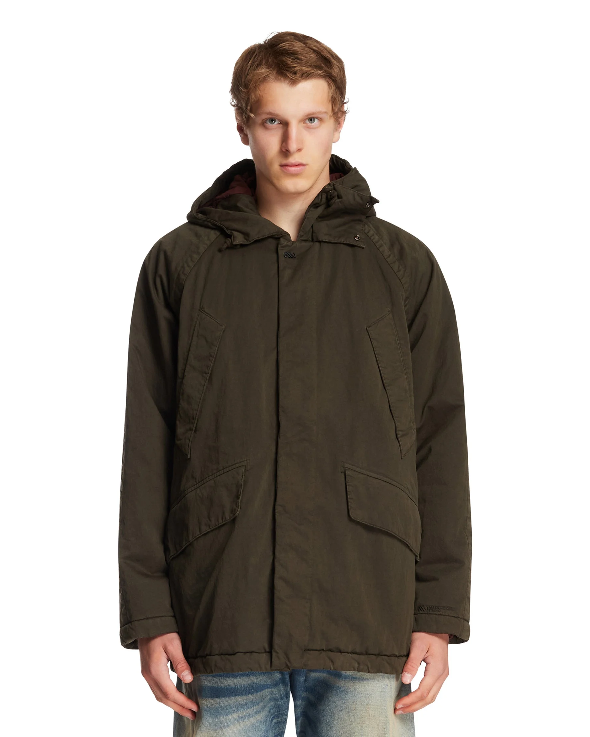 Green Padded Parka Jacket - 1