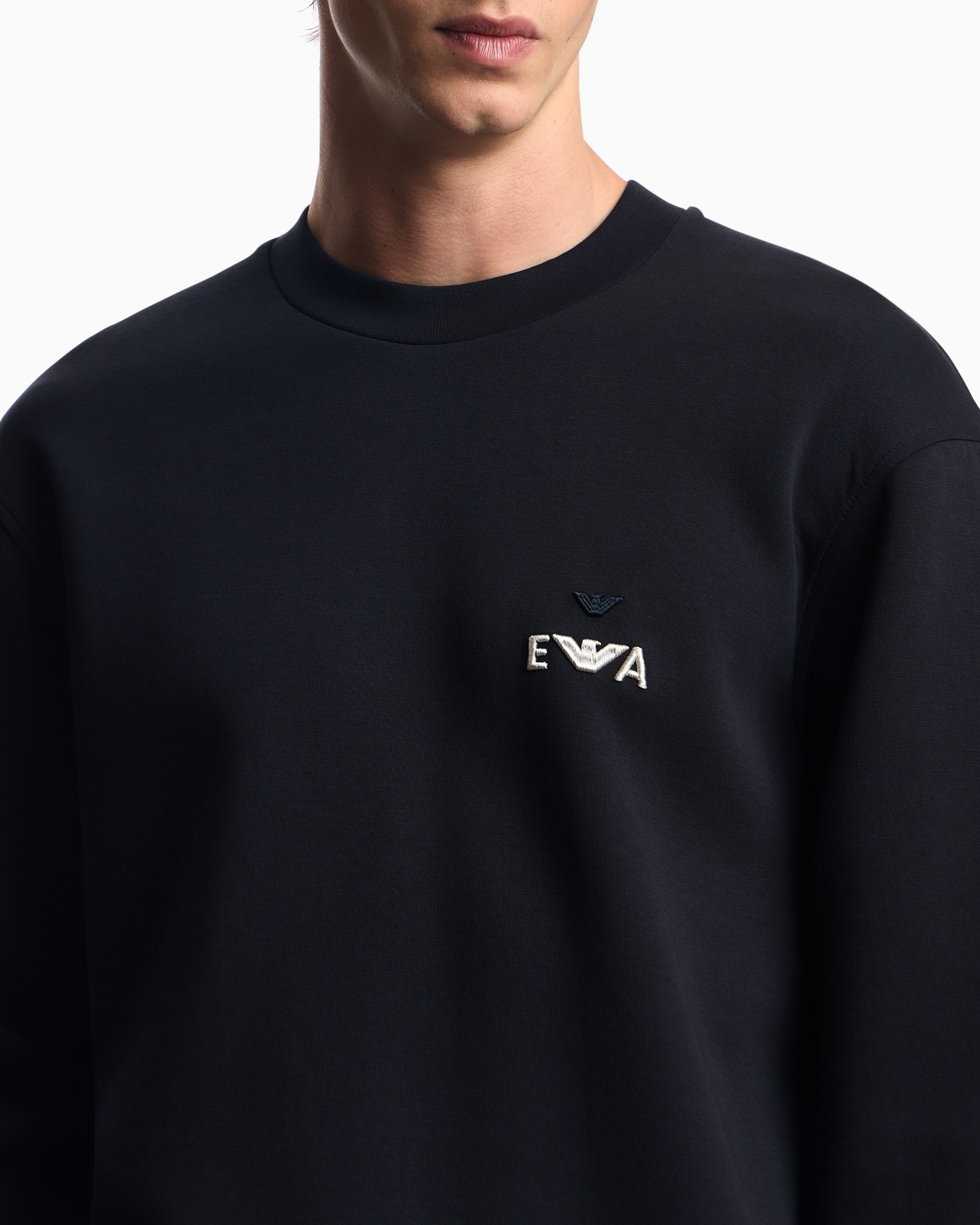 ASV JERSEY SWEATSHIRT WITH SUPER-EMBOSSED EA EMBROIDERY - 5