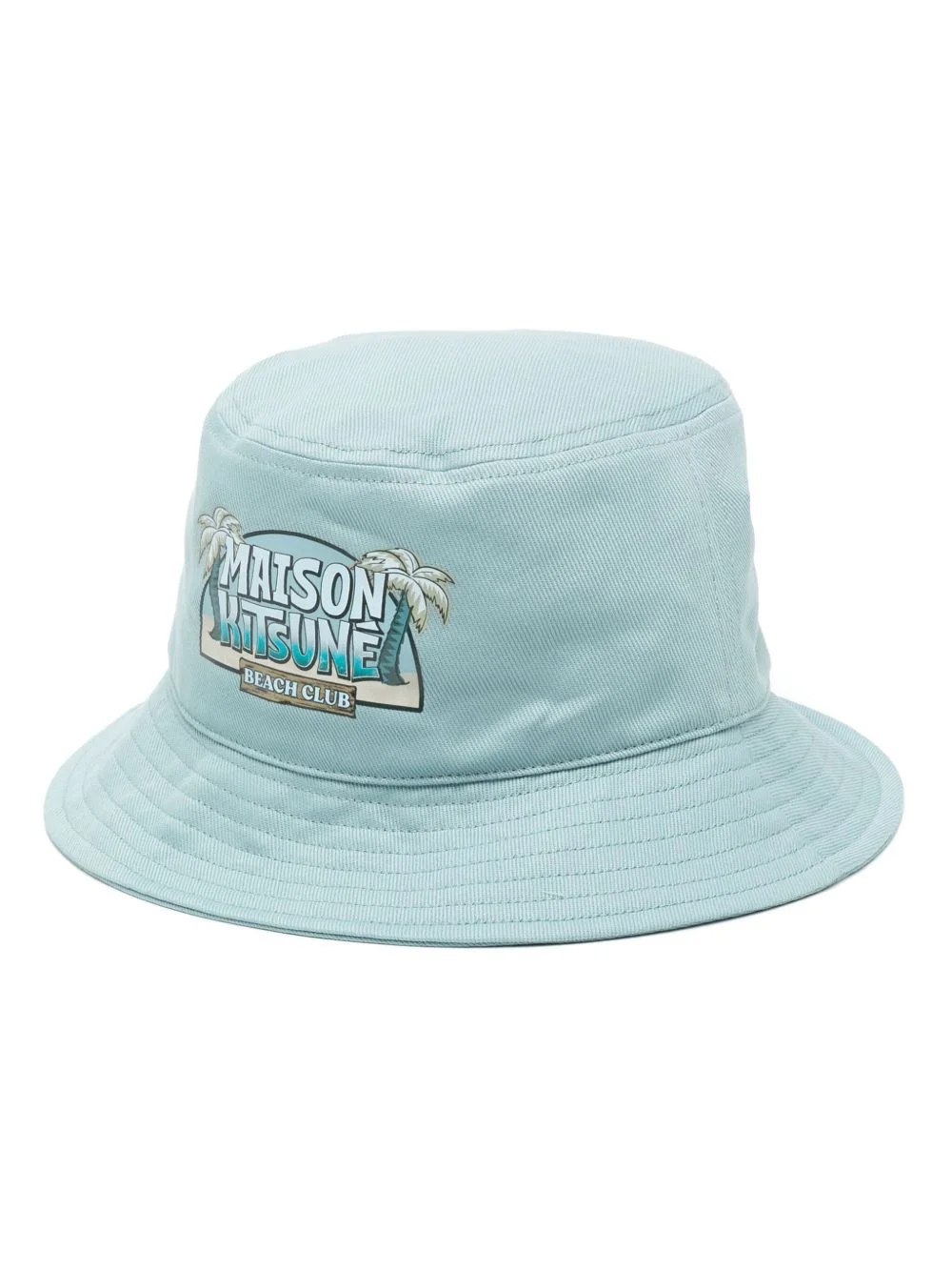 logo-print cotton bucket hat - 1
