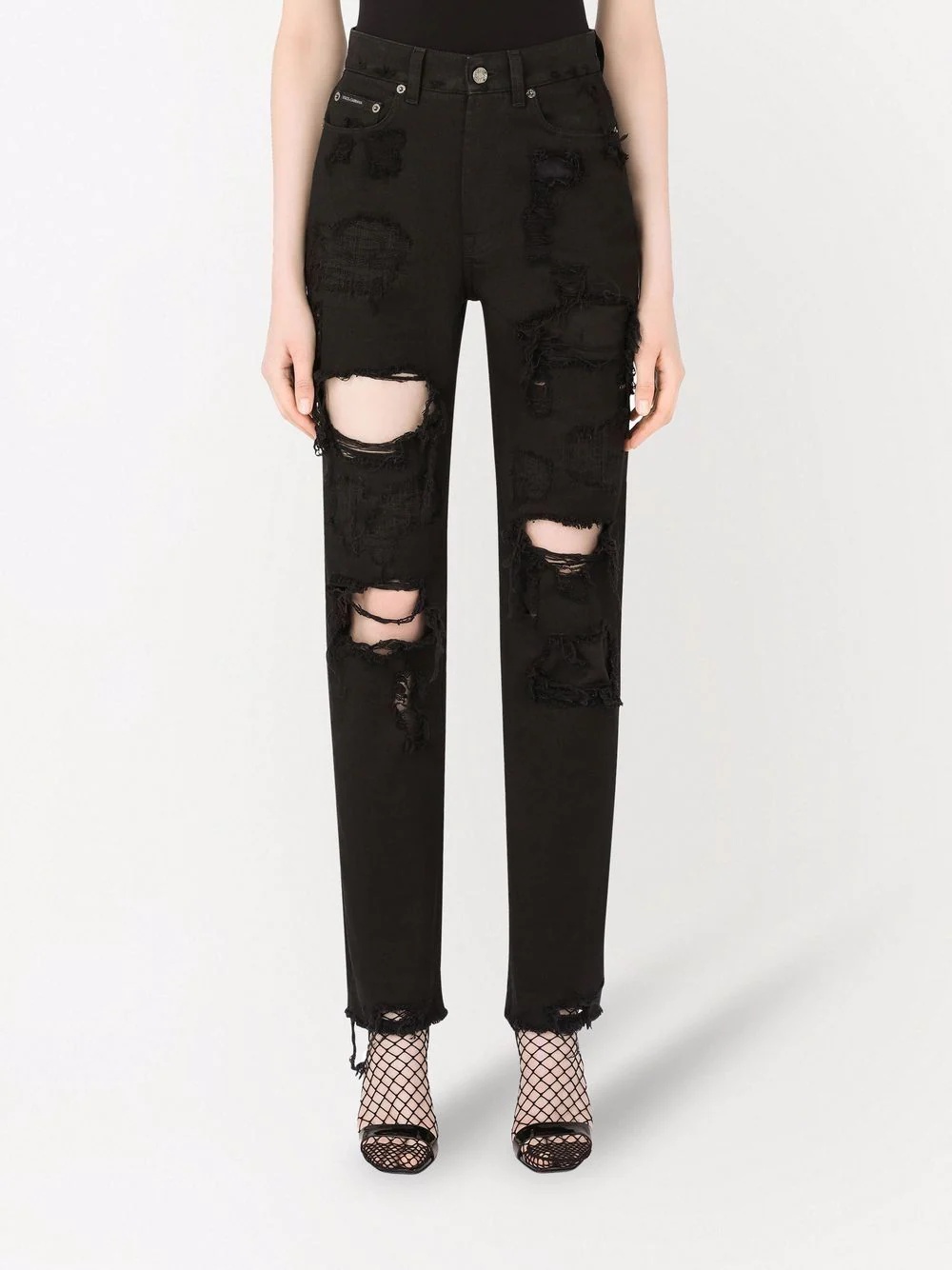 ripped-detail denim jeans - 3