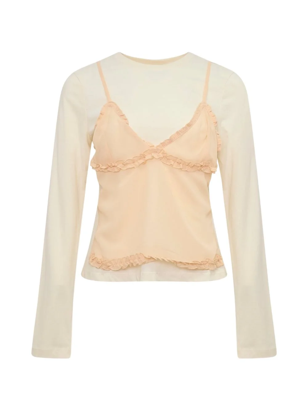 Freda ruffled layered top - 1