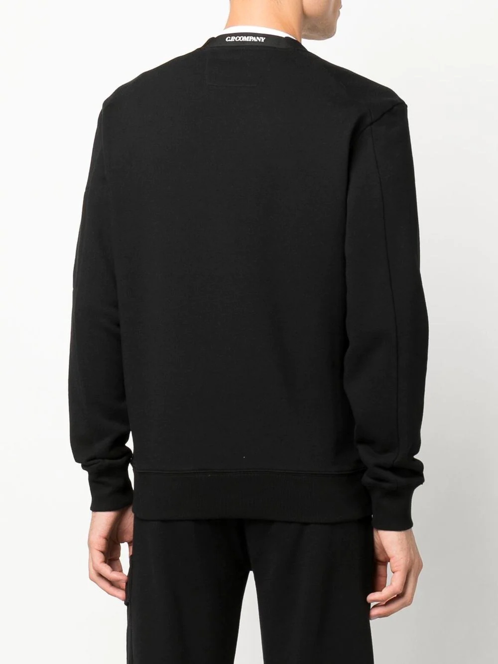 Lens-detail crew-neck sweatshirt - 4