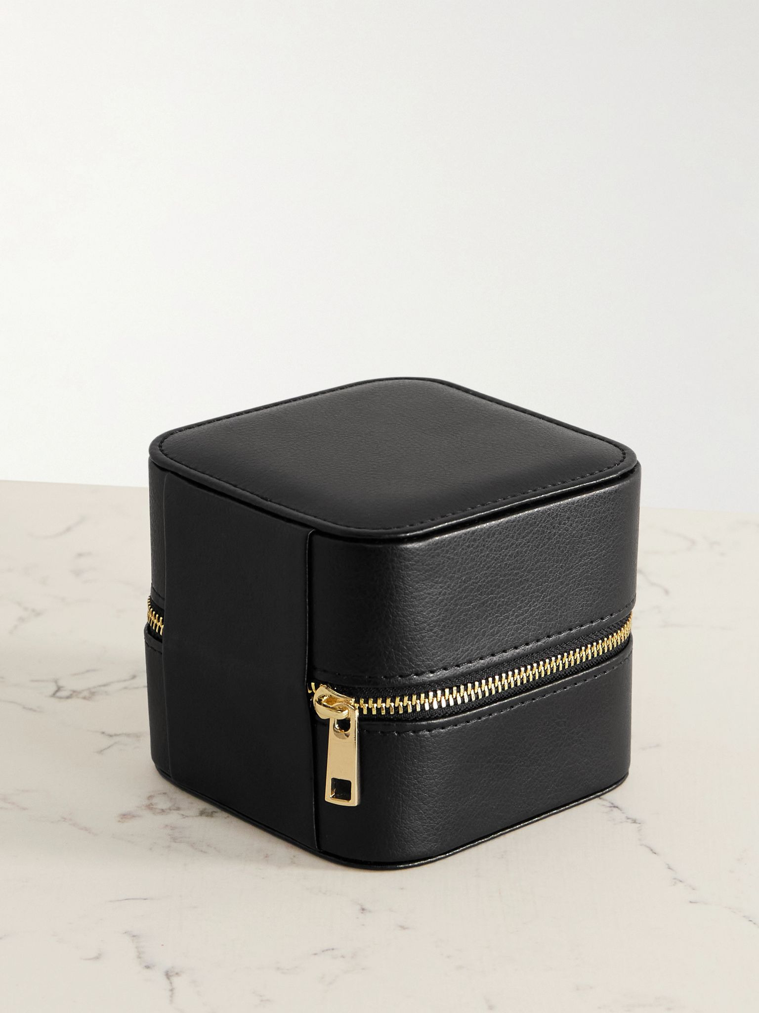 Vegan leather jewelry case Black - 3