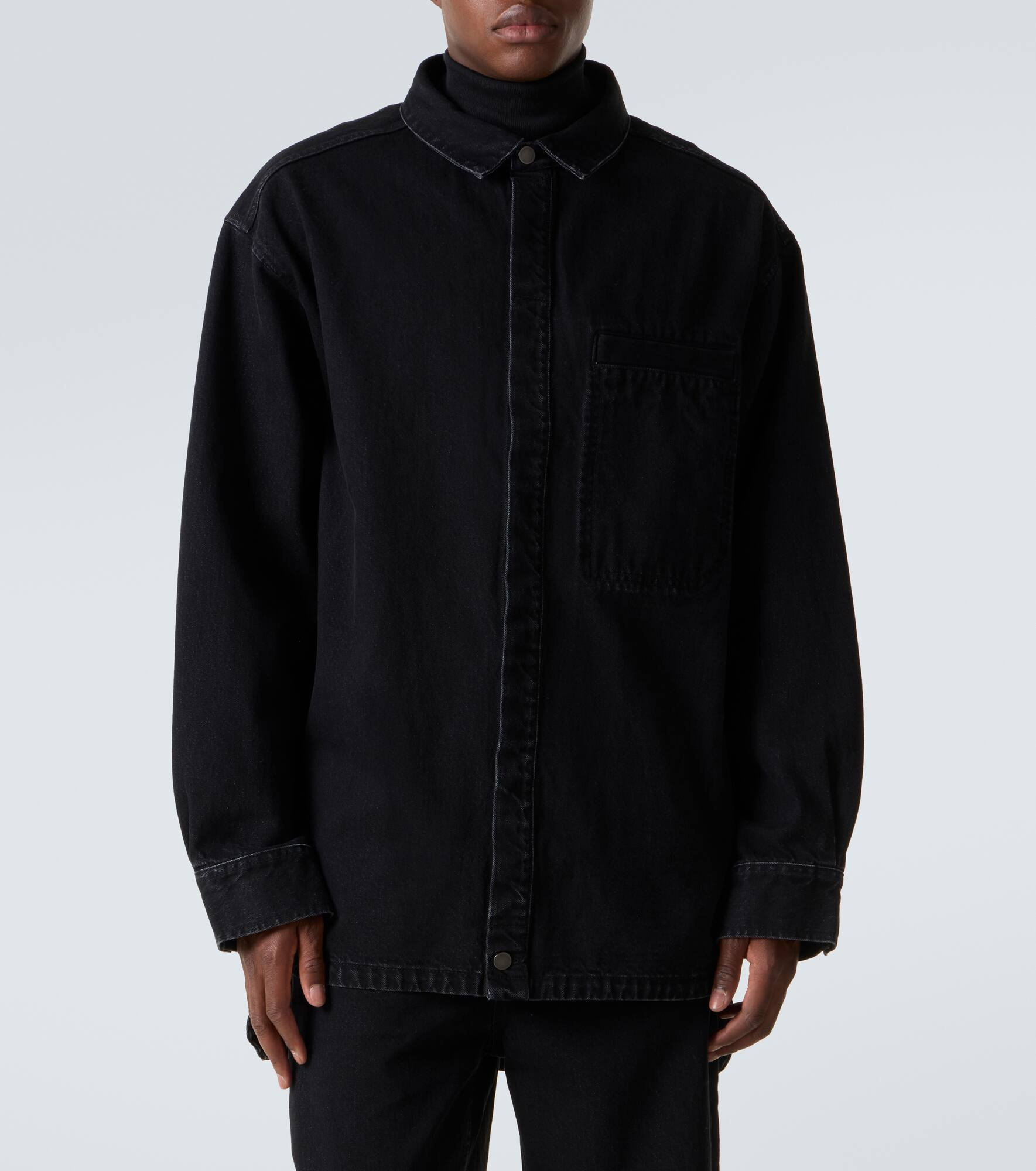 Oversized denim shirt - 3
