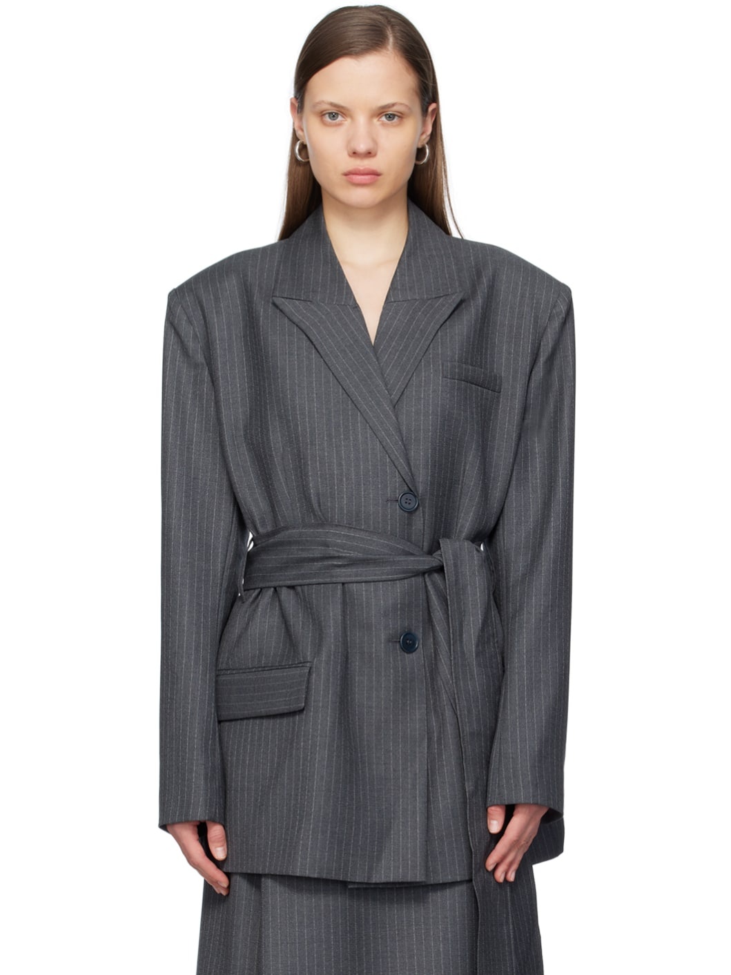Gray Zillah Blazer - 1